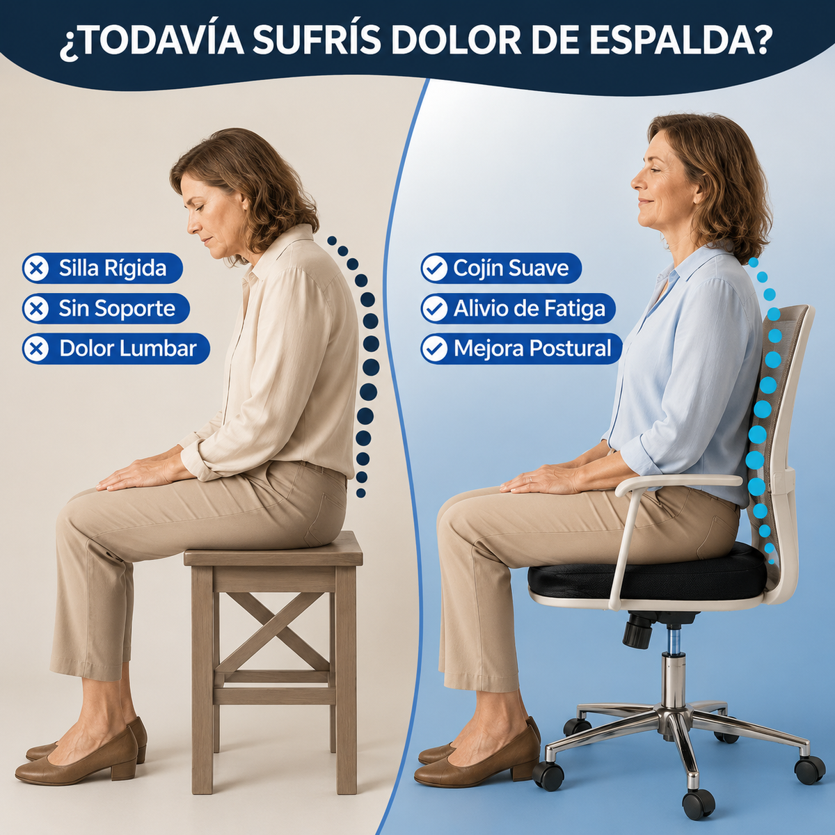 ErgoComfort Seat - Asiento Ergonómico