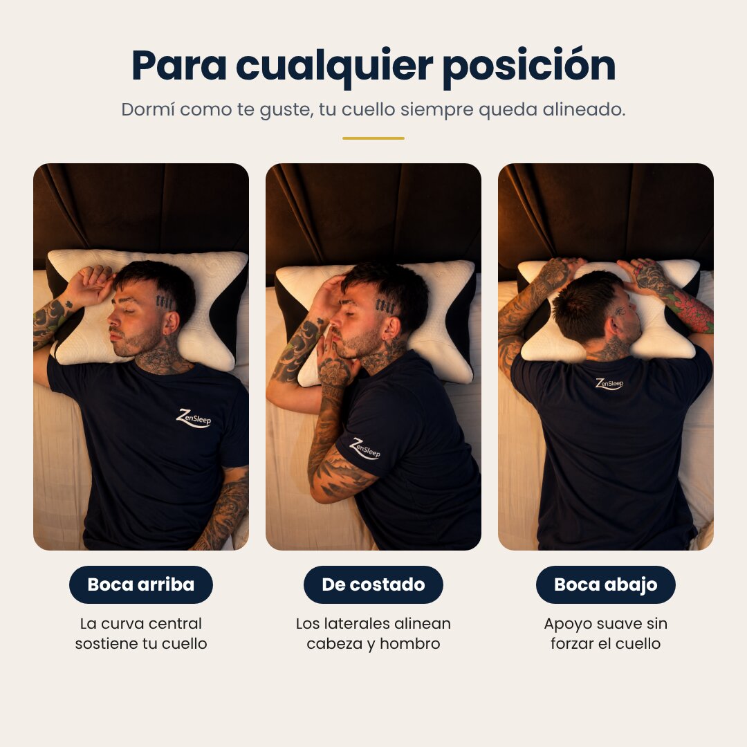 Almohada Cervical ErgoContour Pro | Alivio desde la Primera Noche