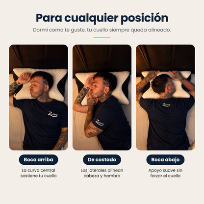 Almohada Cervical ErgoContour Pro | Alivio desde la Primera Noche