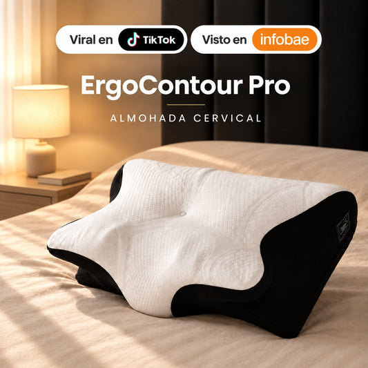 Almohada Cervical ErgoContour Pro | Alivio desde la Primera Noche